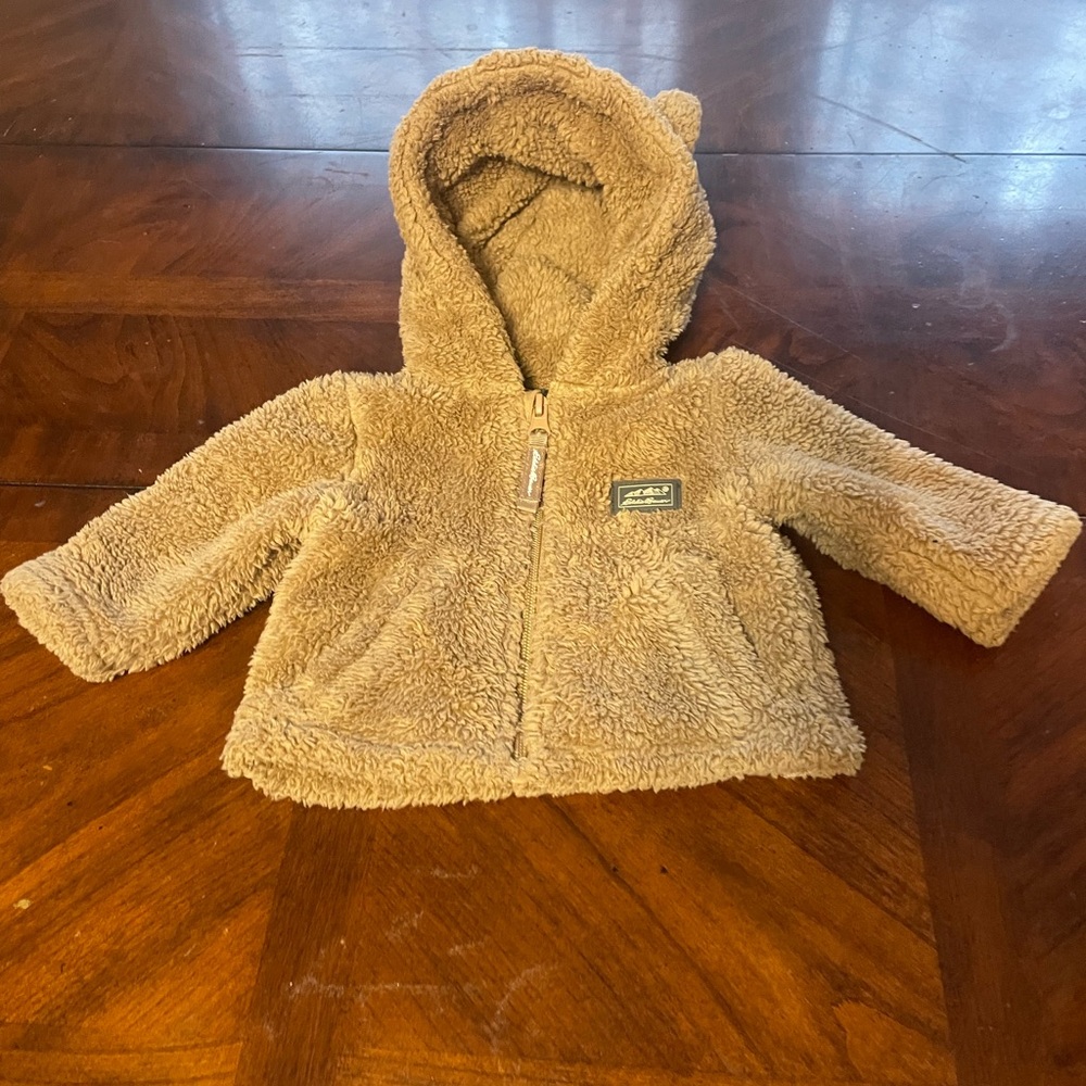 Eddie Bauer Tan Sherpa Jacket